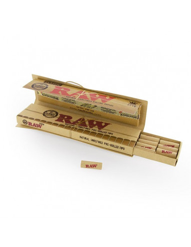RAW CONNOISSEUR KS SLIM papers with pre-rolled tips filters