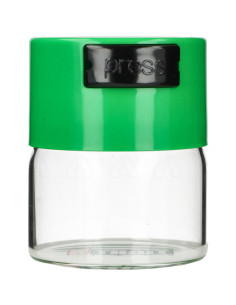 GlassVac- Pojemnik próżniowy ze szkła pojemność 0.12 l green open