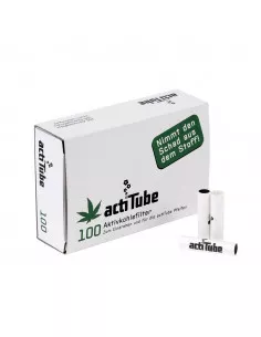 ActiTube EXTRA SLIM Carbon filters 6mm 50pcs - Flowrolls