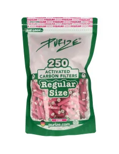 Filterki węglowe Purize REGULAR Pink 250 szt. śr. 9 mm