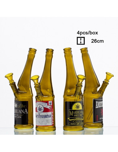 Bongo PIWO fajka wodna Beer Bottle 26cm szklane bongo