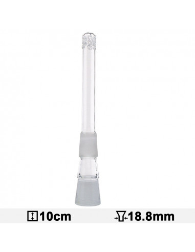 Chillum diffuser for water pipes, cut 18.8 mm, length 10 cm