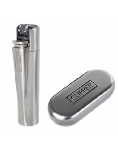 Clipper Silver Metal Lighter