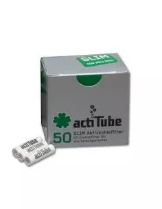 ActiTube Tune aktywne filtry węglowe slim do jointów fajek 50szt 2