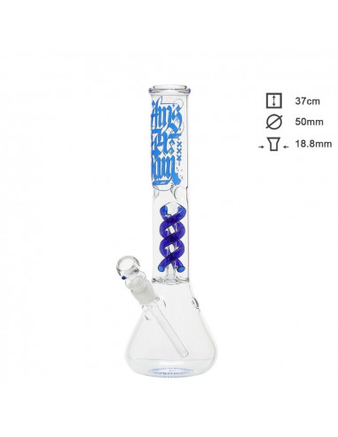 Amsterdam bong with percolator, height 37 cm, cut 18.8 mm