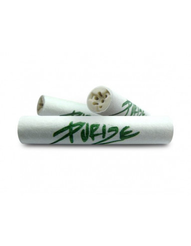 Joint Tube Grün PURIZE 250 Stück Xtra Slim Size Aktivkohlefilter 6mm 2 Keramikkappen Farbe wählbar