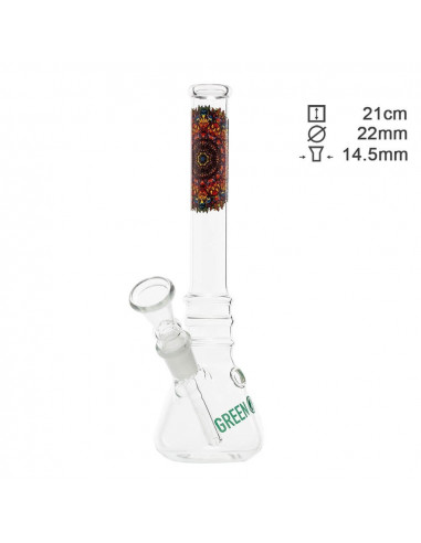 Bongo Greenline classic water pipe, height 21 cm, cut 14.5 mm