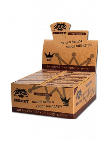 Breit Brown - Filterki Hemp Cotton perforowane