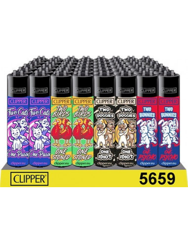 Clipper lighter, TWO ANIMALS pattern