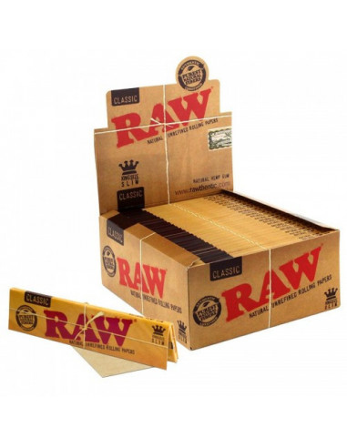 RAW King Size Slim Unbleached tissue papers