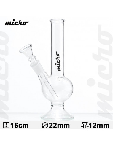 Bongo Micro Bouncer Glass, height 16 cm, cut: 12 mm