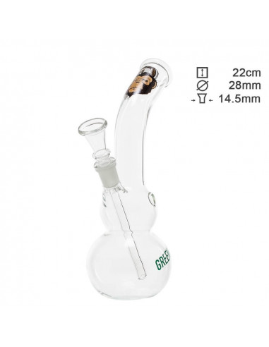 Bongo Greenline, height 22 cm, cut 14.5 mm, classic water pipe