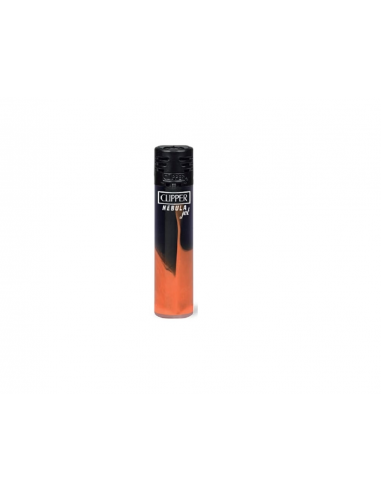 Clipper lighter, pattern DARK NEBULA Jet orange