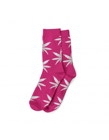 Skarpety damskie Cannabis Leaves rozm. 36-42 liście MJ pink