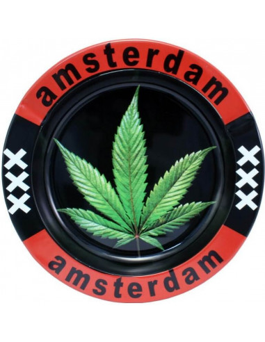 Amsterdam XXX Leaf metal ashtray