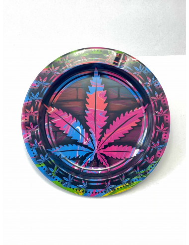 Colorful Leaf metal ashtray