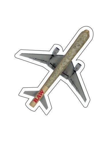 RAW CONE PLANE sticker RAW Flying plane