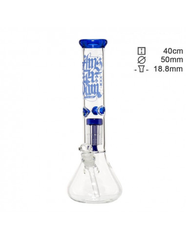 Bong with filtration Amsterdam, height 40 cm, cut 19/14 mm, 8-arm percolator