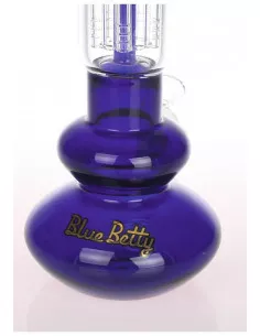 Bongo z filtracją Black Leaf Blue Betty 2x5-ramienny perkolator wys. 36 cm 2