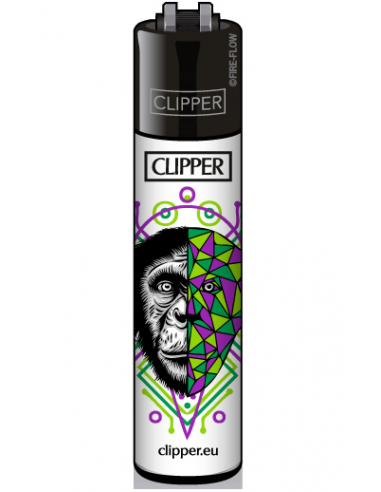 Zapalniczka Clipper wzór GEOMETRICAL ANIMALS nadruk goryl