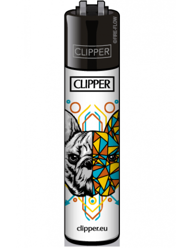 Clipper lighter with GEOMETRICAL ANIMALS pattern print 1