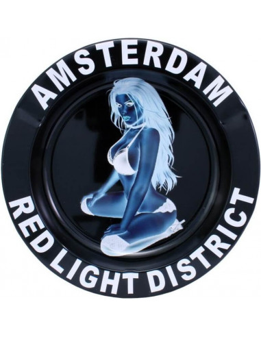 Popielniczka metalowa Amsterdam Red Light