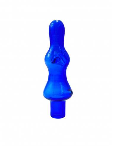 420VAPE cooling mouthpiece for DynaVap VapCap vaporizer decorated blue