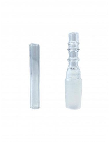 Adapter and mouthpiece for Bomb Globe 420VAPE bong, cut 14.5 mm