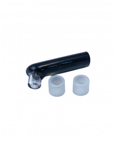 420VAPE black glass mouthpiece for Mighty vaporizer with 2 rubber gaskets