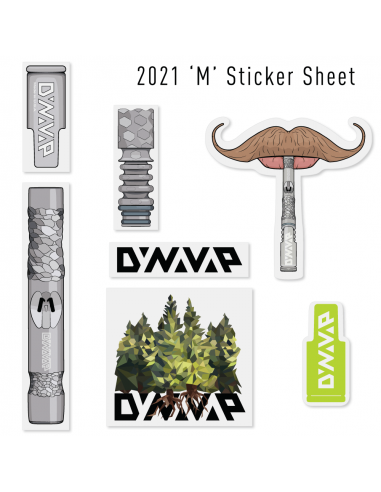 DynaVap VapCap M 2021 sticker set