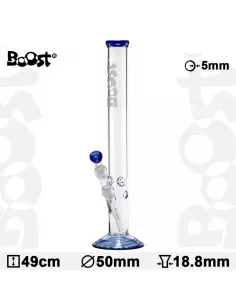 Bongo lodowe Boost wys. 49 cm szlif 18.8 mm cybuch z rurą chillum