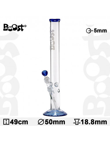 Boost ice bong, height 49 cm, cut 18.8 mm, bowl with chillum pipe