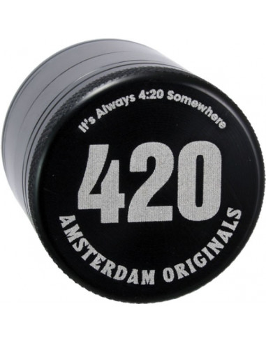 Amsterdam 420 Grinder Grinder Aluminum 4 piece magnetic 40m