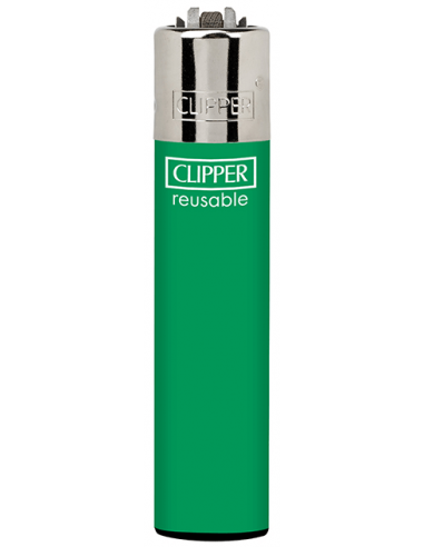 Clipper lighter SOLID GREEN pattern