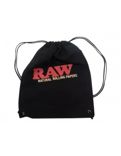 RAW Drawstring Bag fabric backpack
black