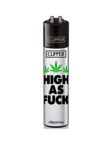 Clipper lighter with WEED STATEMENTS pattern 2