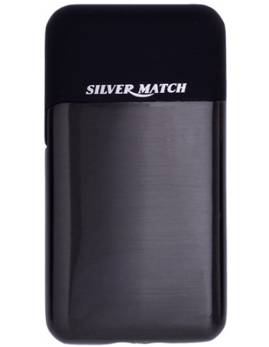 Palnik żarowy Silvermatch elegancki 4 kolory niebieski płomień chrome z czarnym
