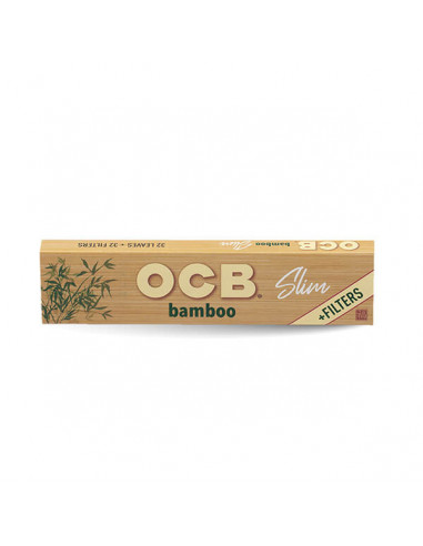 OCB Slim Bamboo filter papers made of bamboo fibers