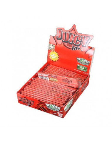 Juicy Jays KS Slim tissue paper Cherry WHOLE PACK 24 pcs.